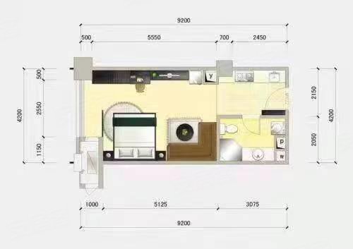 【多图】寿城水岸(二期),凤城街道租房,古镇旁边精装两室,装修清爽,包