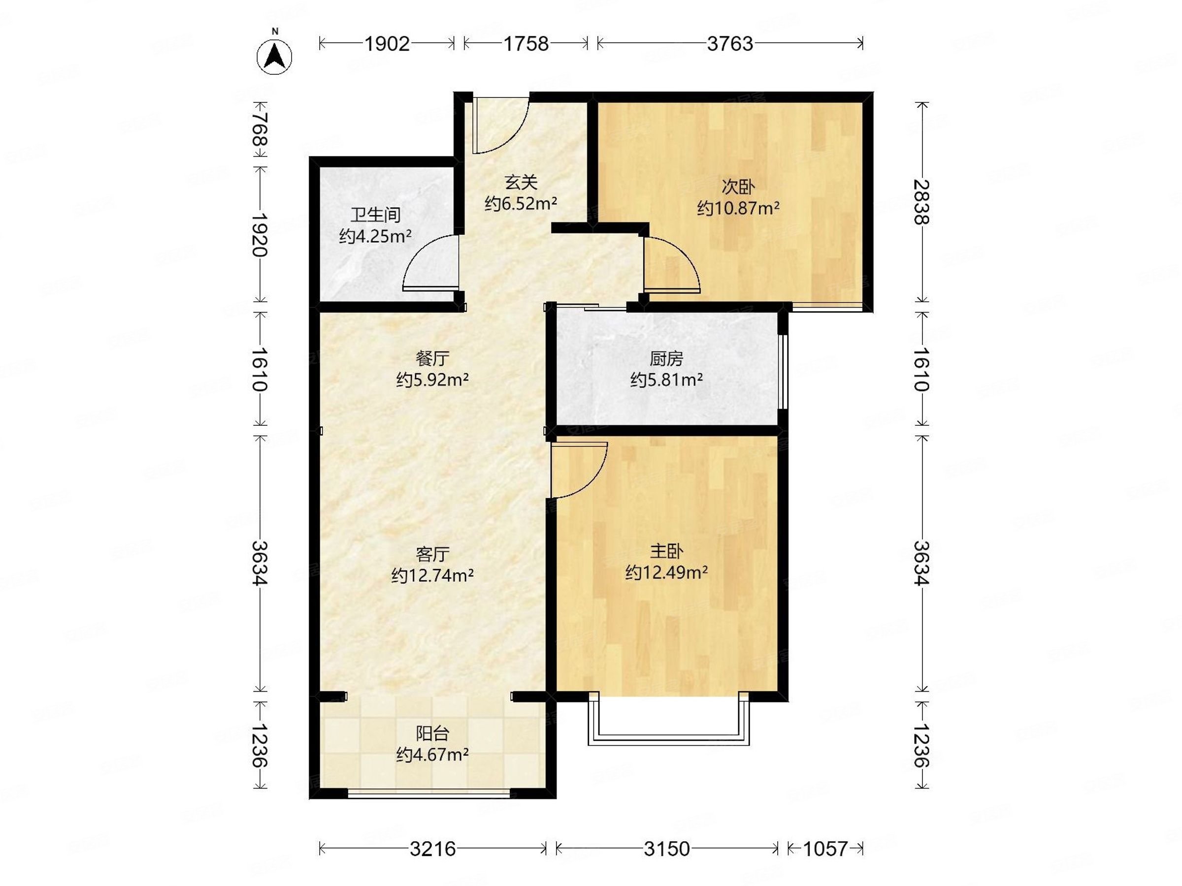朝南华普城三区8800平看房方便小区环境好