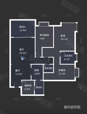 格兰春天3室2厅2卫128㎡东西60.8万