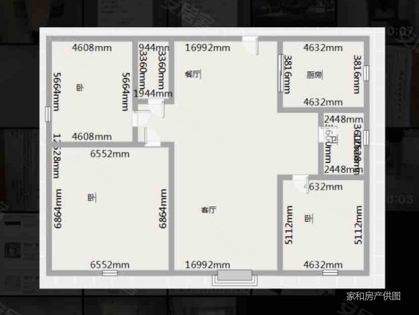 庆阳弘能家园住宅小区3室2厅2卫136㎡南北114.8万