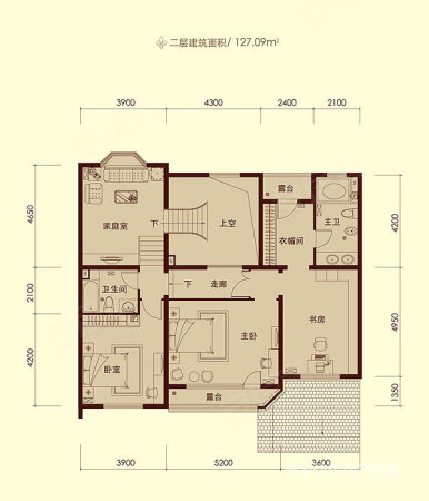 润泽庄园5室3厅5卫259.57㎡南北3098万