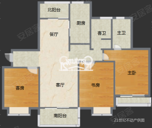 三湘海尚名邸(公寓住宅)3室2厅2卫133.6㎡南北838万