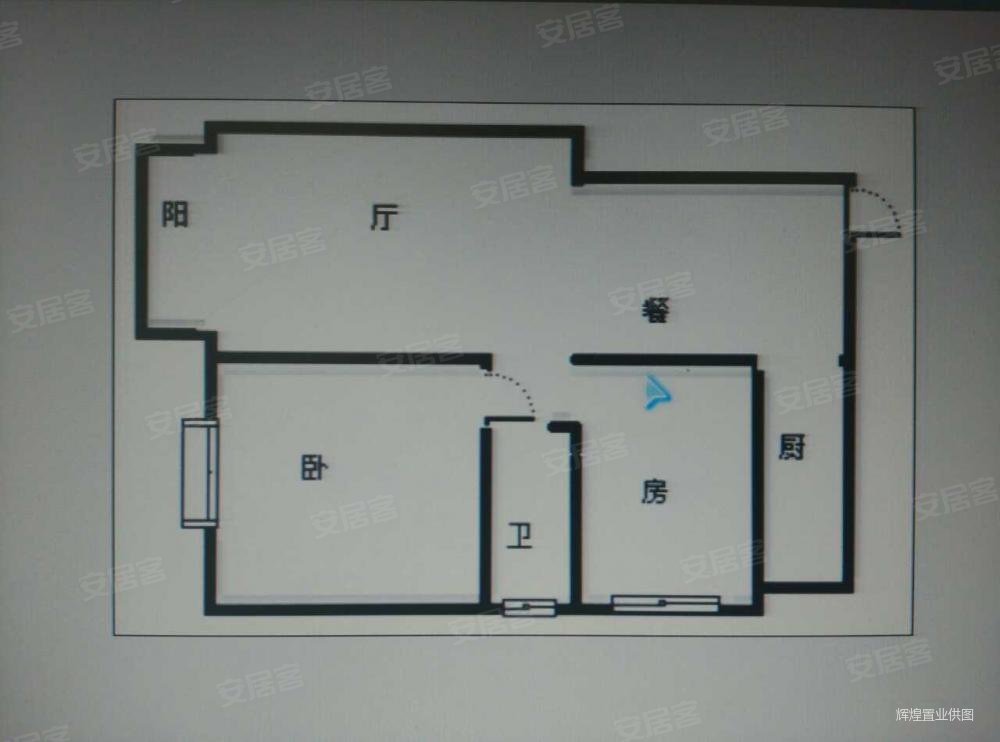 凤岭名园2室2厅1卫87.22㎡南100万