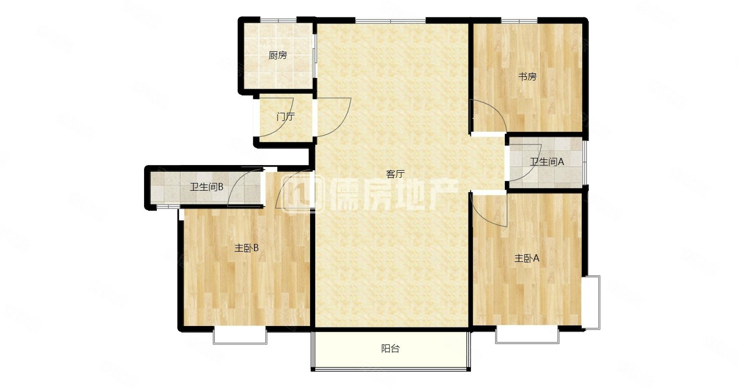 平高府邸3室2厅2卫176.95㎡南北280万