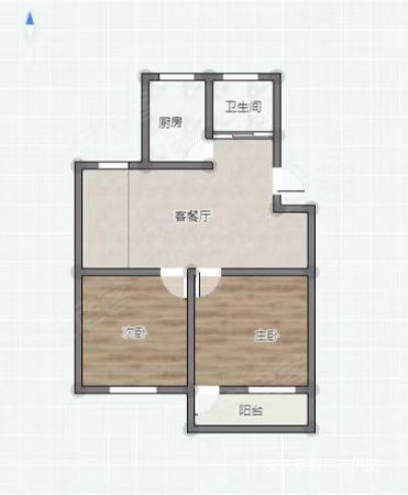 双莲寺社区1室1厅1卫38.29㎡南北24万