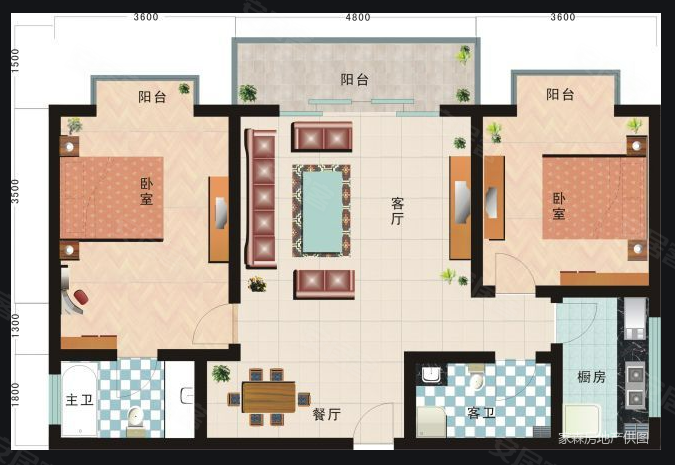 黎明湖路329-395号楼2室1厅1卫680㎡南北918万