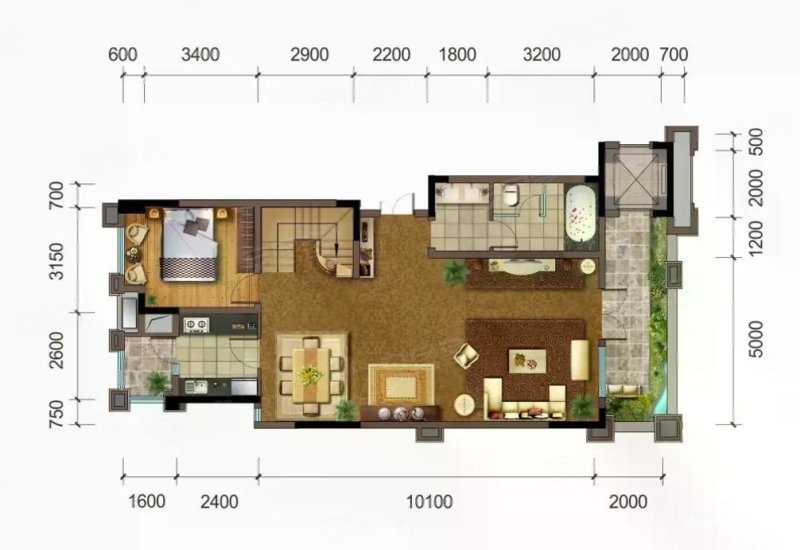户型 户型图 平面图 800_550