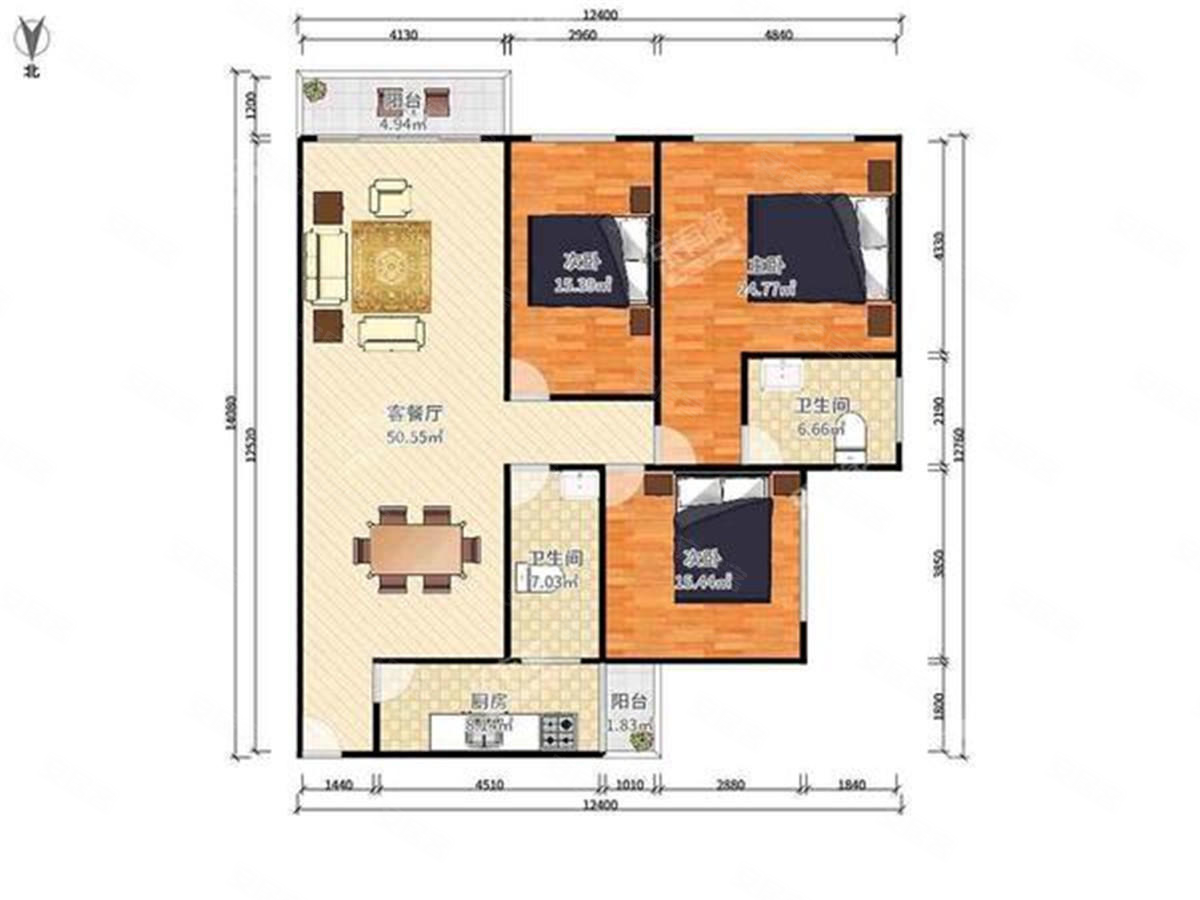 乐城高层看花园大3房红五一低总价