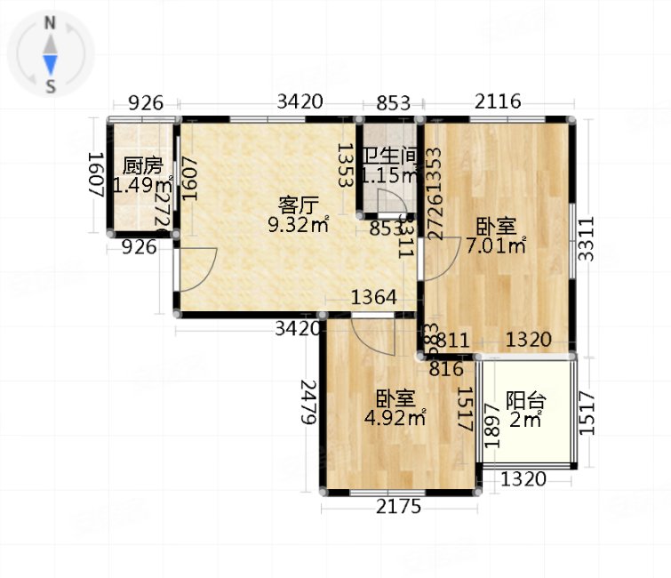 精装三室 和风雅致 采光好 九龙湖大马路学 校 出行方便