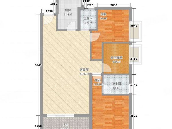 泉州安溪安溪万达广场隆恩公馆隆恩公馆小两房出租,家具家电齐全拎包