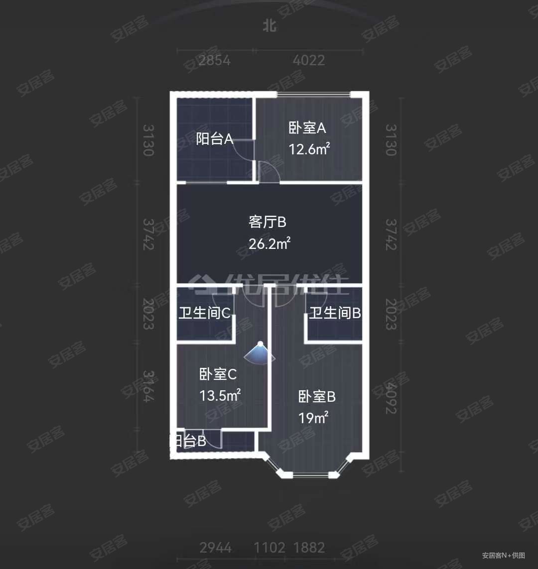 双湖湾别墅4室2厅3卫238.51㎡南1400万