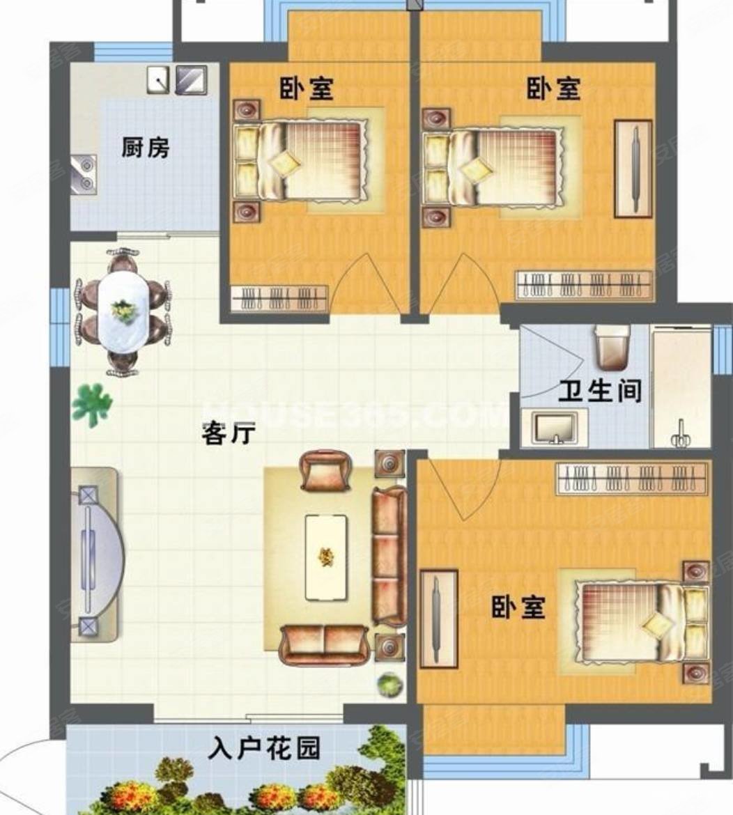 院子精装三室两厅90万,文艺社区二手房,90万,3室2厅,1卫,70平米-银川