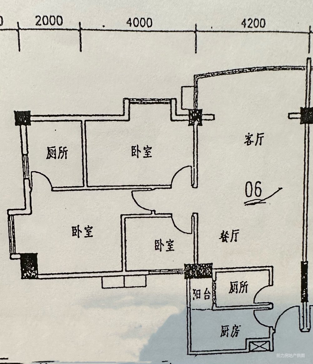 荔港南湾3室2厅2卫101.9㎡南北468万