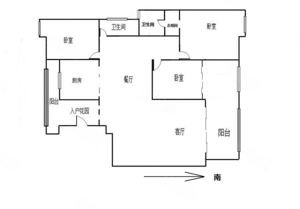 时代山湖海(一至五期)3室2厅2卫128㎡南185万