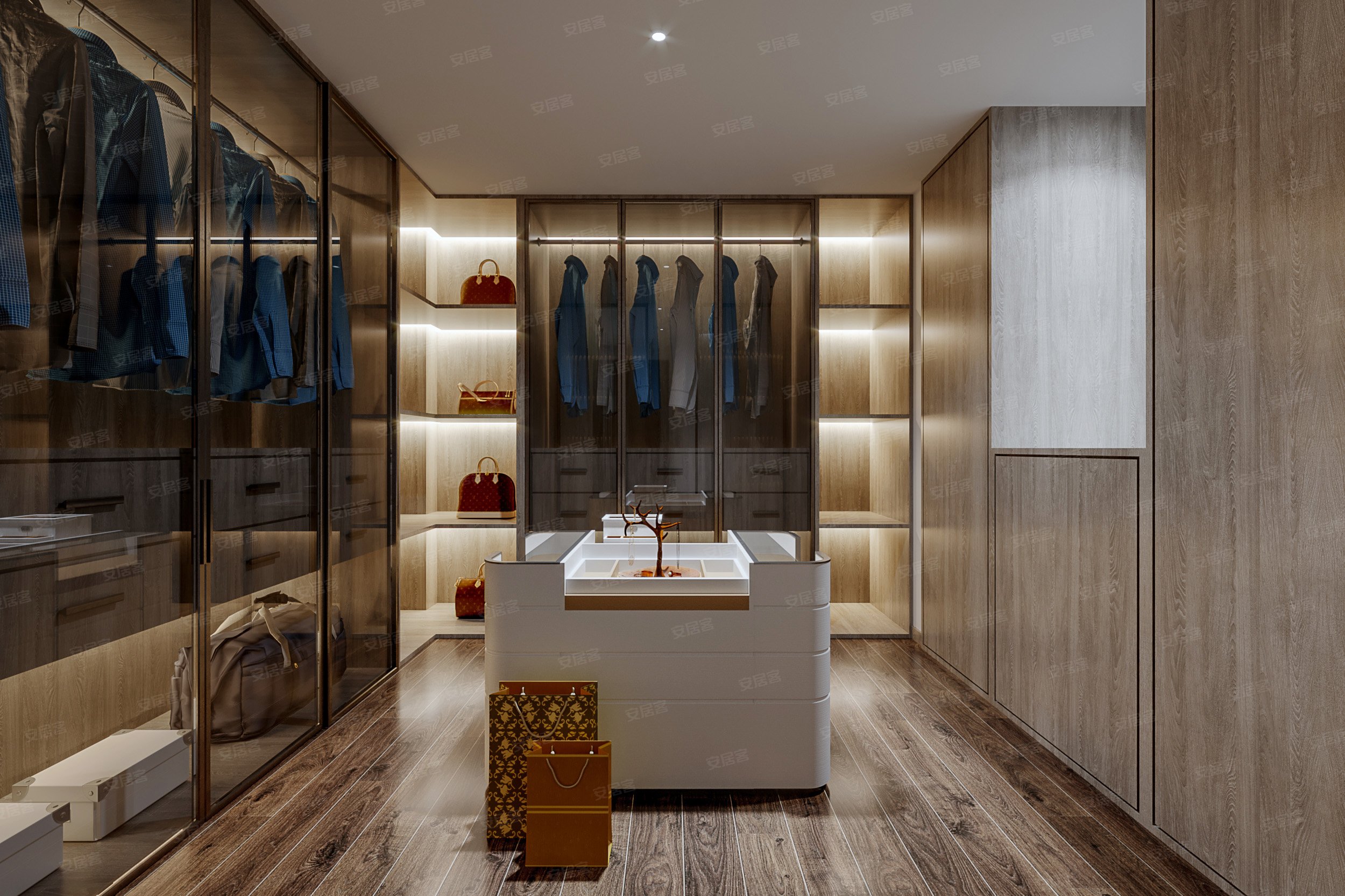 衣帽间灯光怎么布置