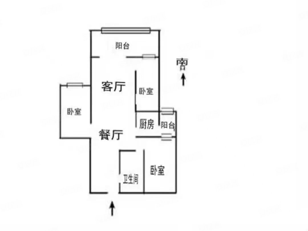 碧桂园北城映象立春苑3室2厅1卫100.37㎡东南106万