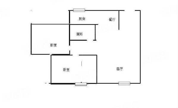 龙景苑(九龙坡)2室2厅1卫82㎡东82万