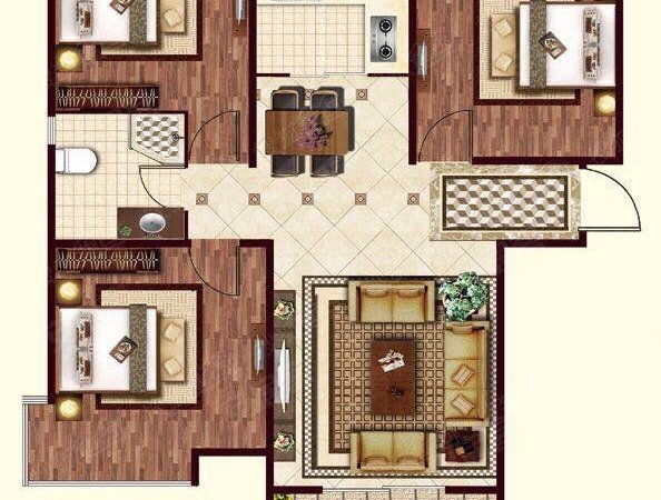 保定涿州市高铁新城鹏渤印象城牛津花园涿州市高铁东站精装修三居