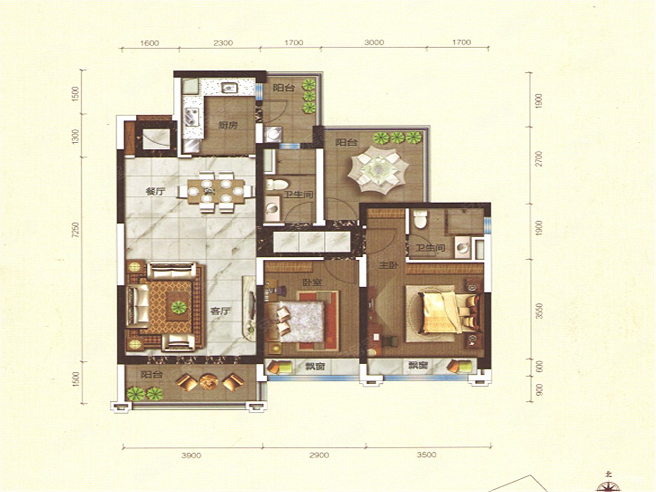 碧桂园翠湖湾105平全新装修未入住过