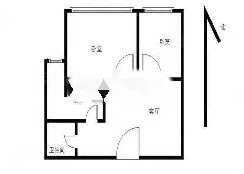 染料村3室2厅1卫65.13㎡南北30万