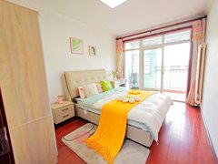 青岛崂山中韩西韩新苑靠近海尔工业园八号六号门精装修家具家电齐全拎包入住出租房源真实图片