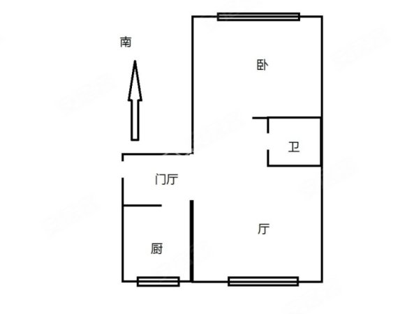 彩虹园小区1室1厅1卫79.69㎡南北155万