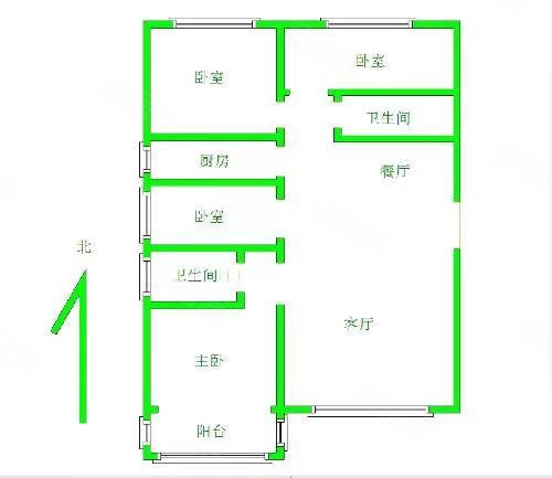 亢龙骏景(B区)4室2厅2卫157㎡南北126万