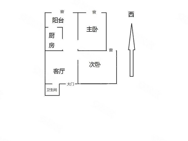 保利六合精装两室两厅一卫西向房地铁口云大医院沃尔玛空房出租