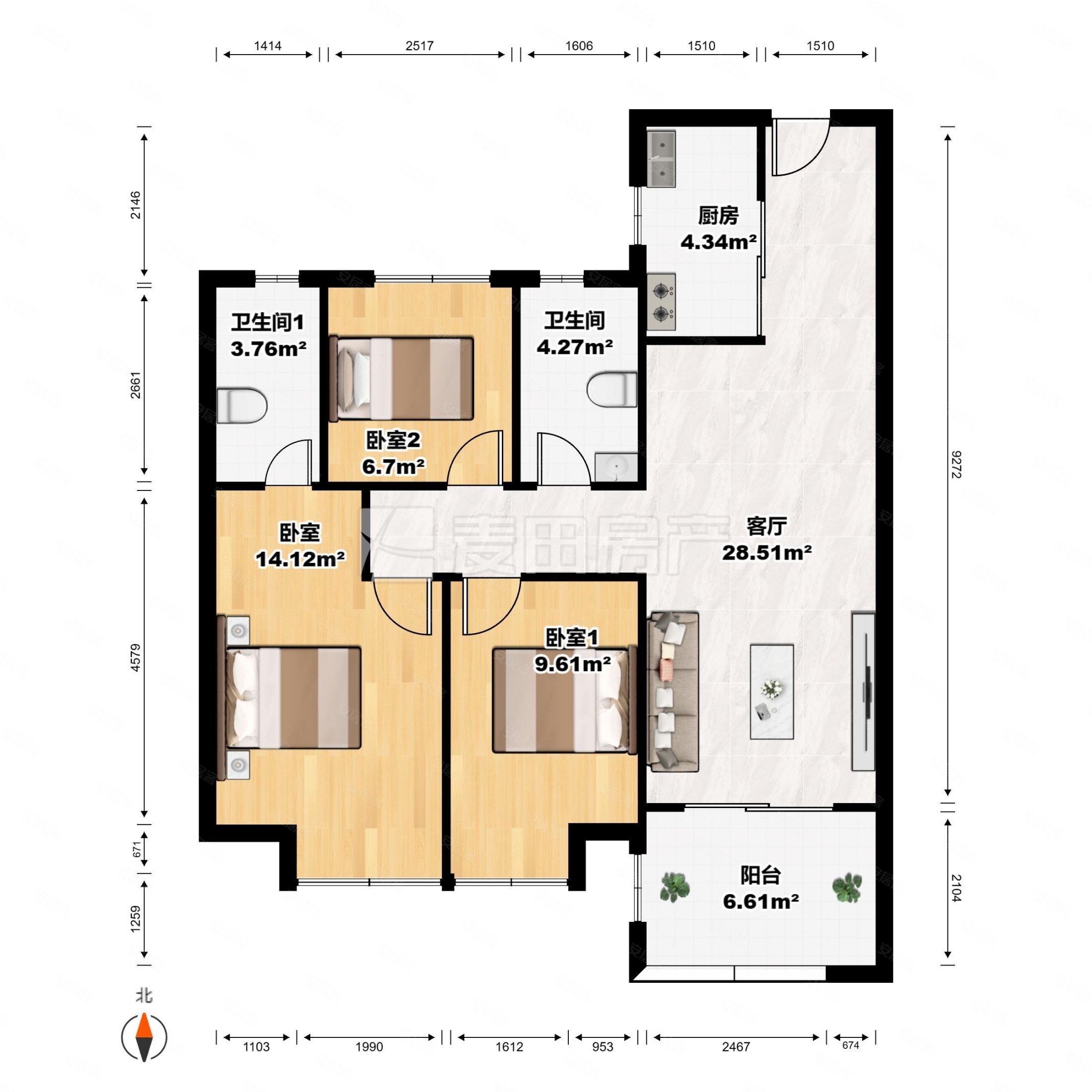 万科金域时代近医院产权清晰出行方便精装好房近地铁