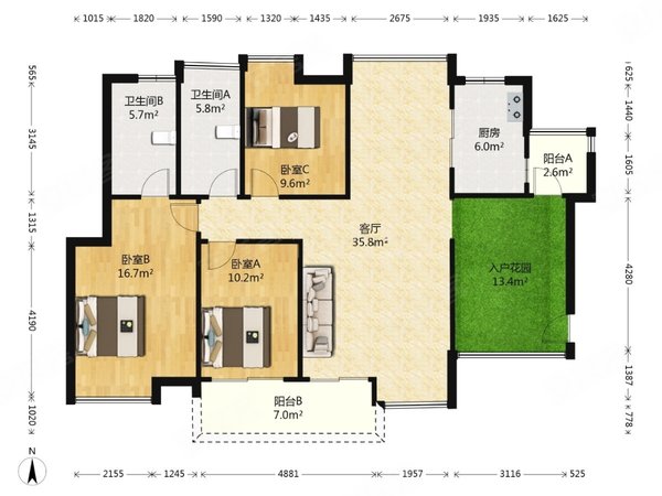 【多图】保利东江首府,新塘租房,保利东江首府 3室2厅2卫 配套齐全 精