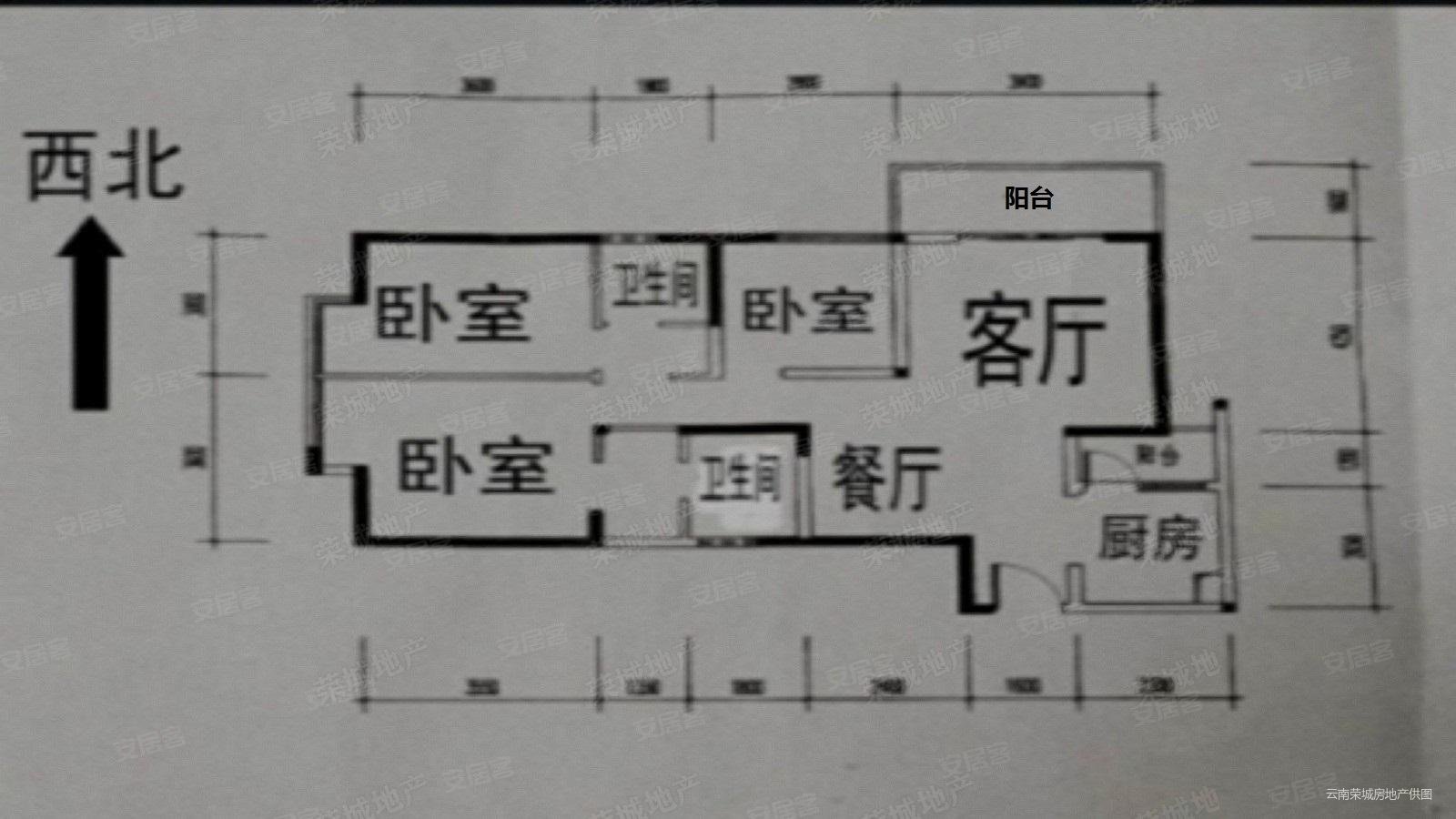 德润朗悦湾3室2厅2卫110.22㎡西南104万