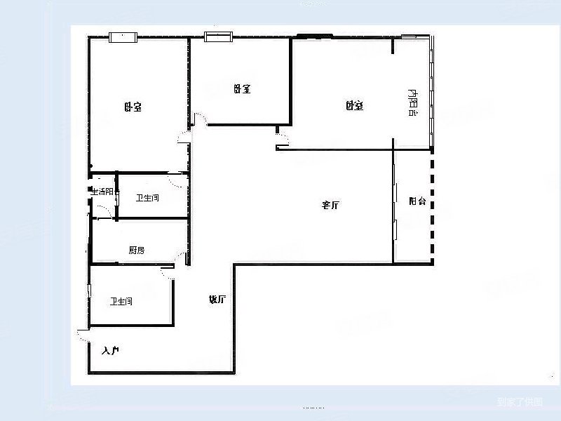 盛美居3室2厅2卫115㎡北130万