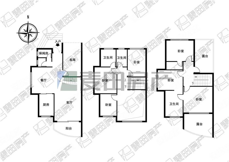 居住主题公园三期香榭丽居(别墅)5室3厅3卫277.63㎡西南950万