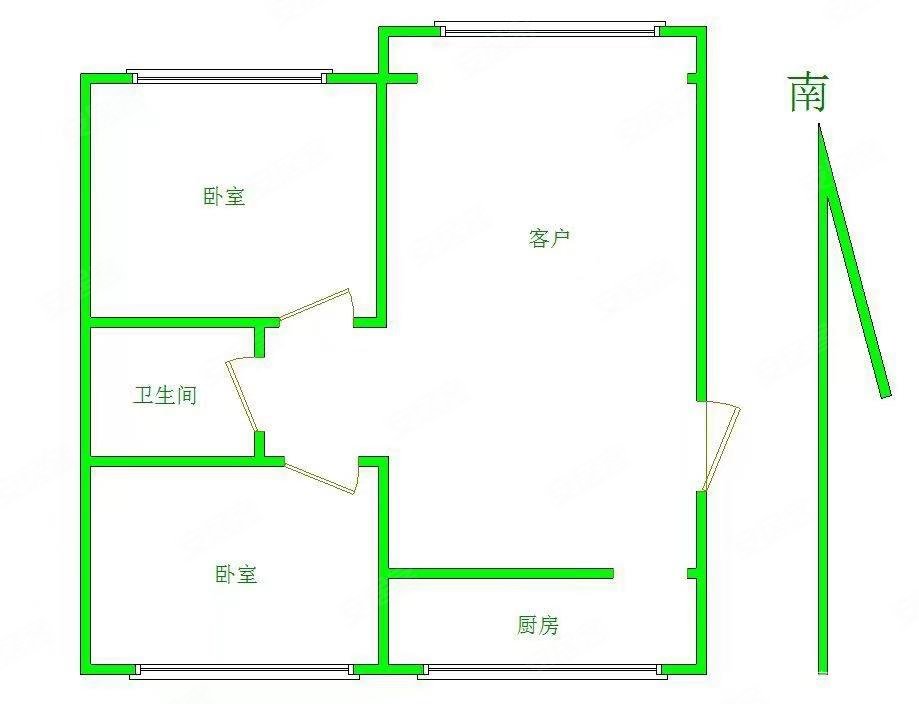 新上 馨苑小区 国标户型两居  门口   看房随时