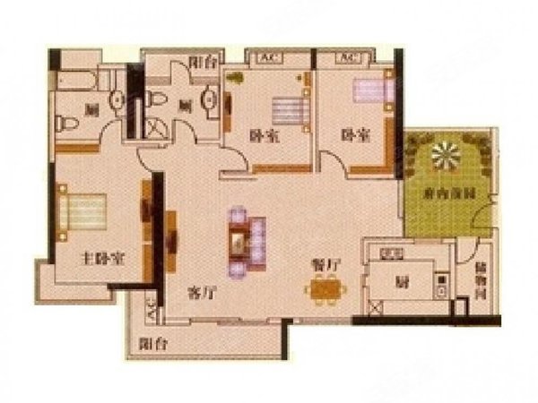 【多图】珠江新城海滨花园,珠江新城东租房,新城海滨花园 149方 望江