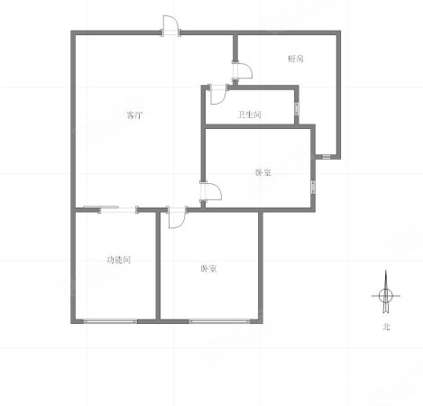 江与城原山时光2室2厅1卫80.2㎡北160万