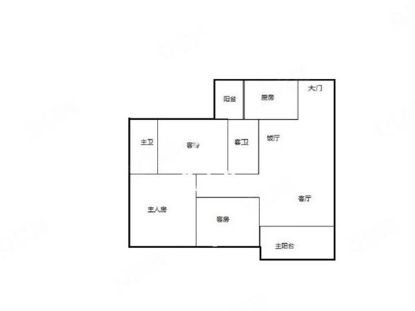 都市经典3室2厅2卫93.43㎡南69.8万