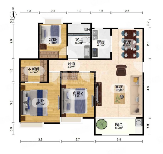 南昌绿地外滩公馆户型图片