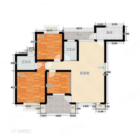 天奥经纬府邸雍园3室2厅2卫135.97㎡南北150万