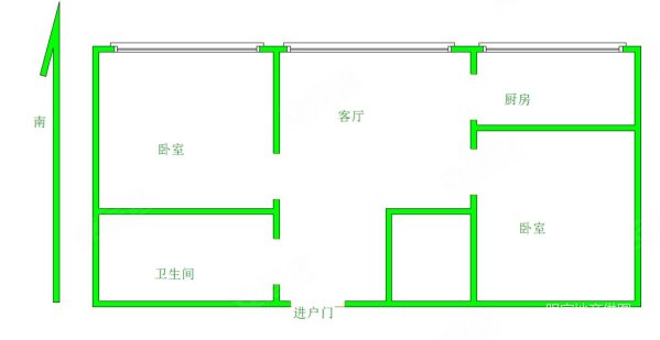 森洋大厦2室2厅1卫76.5㎡南北46.5万