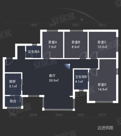 香门第北区精装套四双卫横厅业主相当诚心