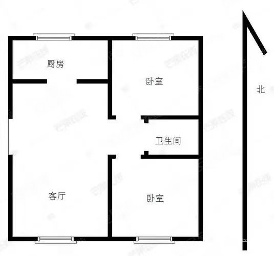 丰华颐和村2室1厅1卫93㎡南北46万