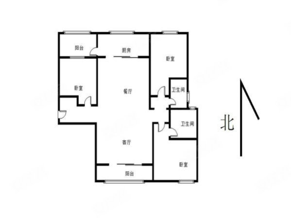 碧桂园(公寓住宅)3室2厅2卫128㎡南北72万