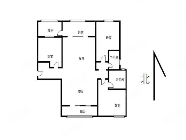 碧桂园(公寓住宅)3室2厅2卫128㎡南北72万