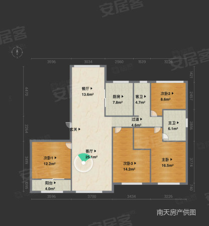 维科东院4室2厅2卫135.98㎡南485万