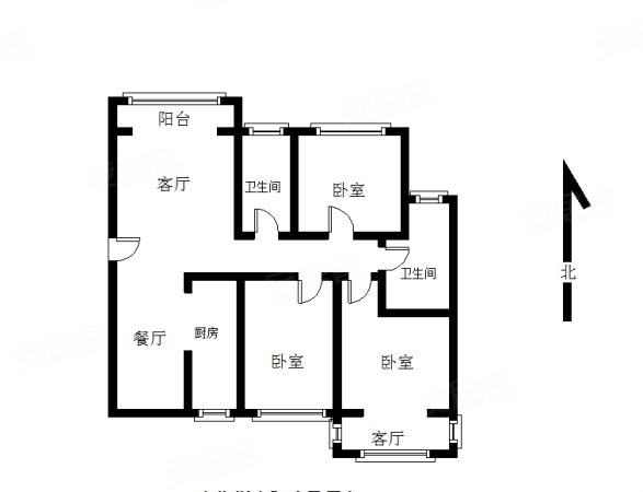 沂河明珠3室2厅1卫131㎡南北69.8万