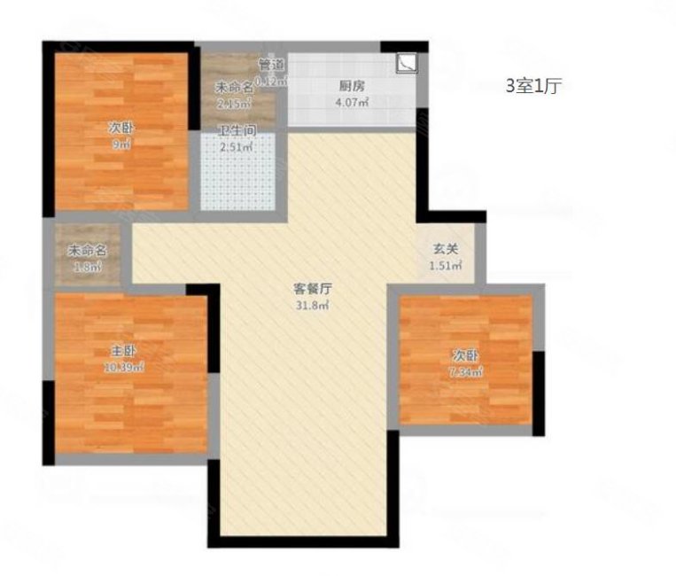 湾潭小区4室2厅2卫156㎡南北145万