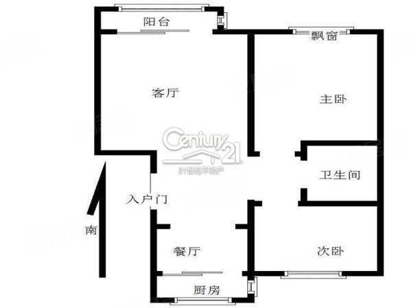 玉花园新区2室2厅1卫90.7㎡南北55万