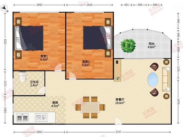【多图】香缇雅苑,龙华租房,良基大厦对面 香缇雅苑 2室2厅1卫电梯房