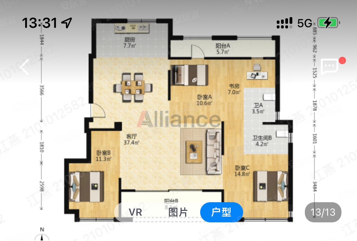 雅戈尔江上楼层39125平普通住宅70年全新毛呸
